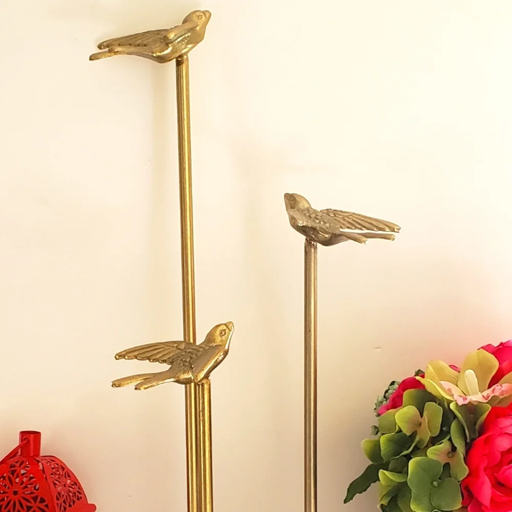 Pier 1 Gold Bird Sculpture - Large NWT